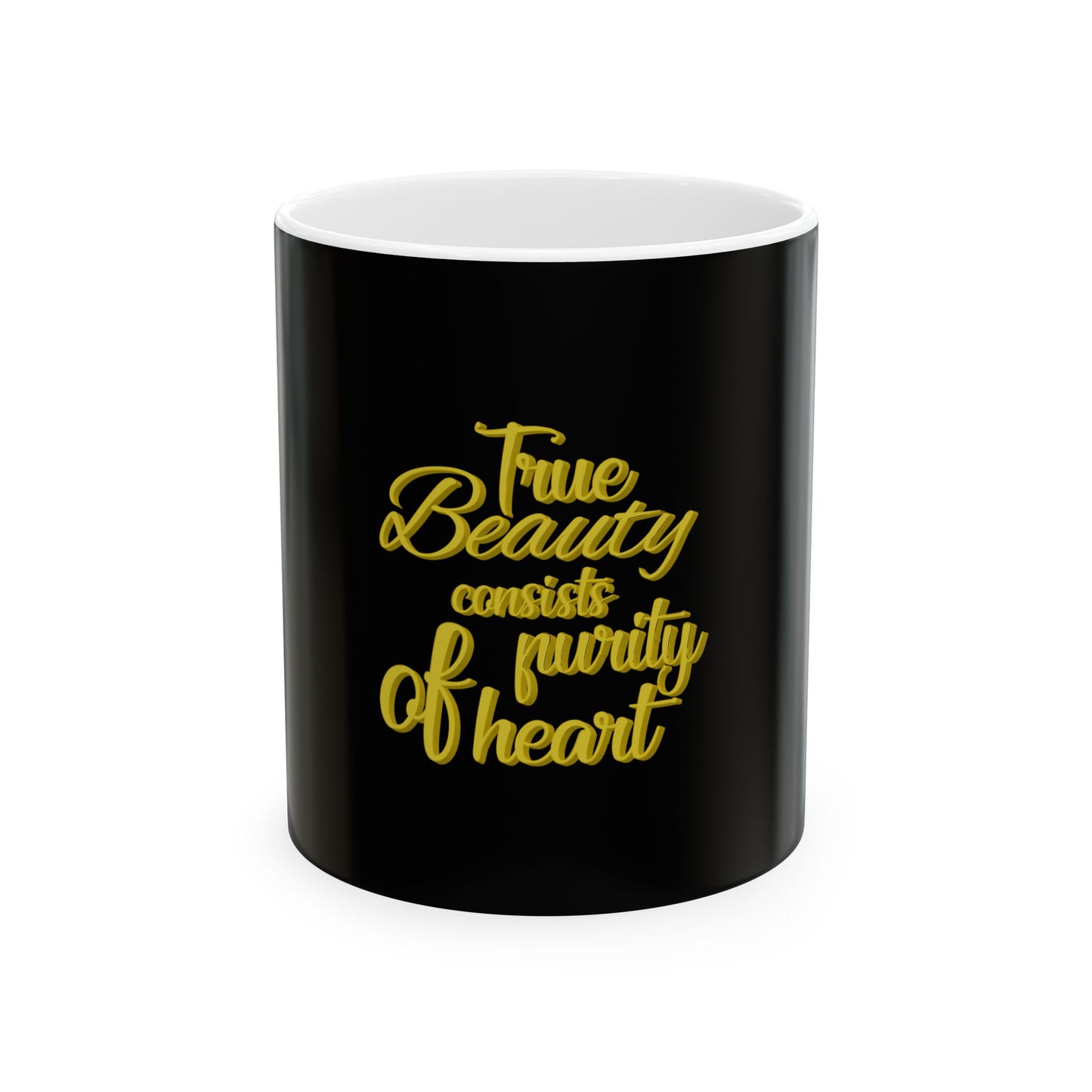 Black Ceramic Mug 60, (11oz, 15oz)