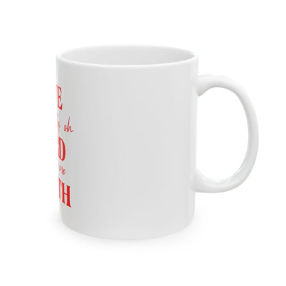 White Ceramic Mug 19, (11oz, 15oz)