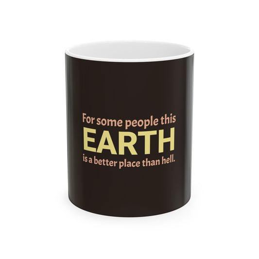 Brown Ceramic Mug 7, (11oz, 15oz)