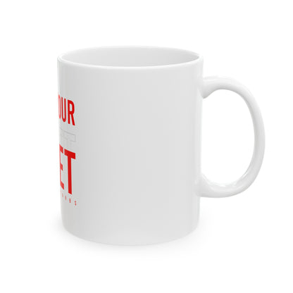 White Ceramic Mug 10, (11oz, 15oz)