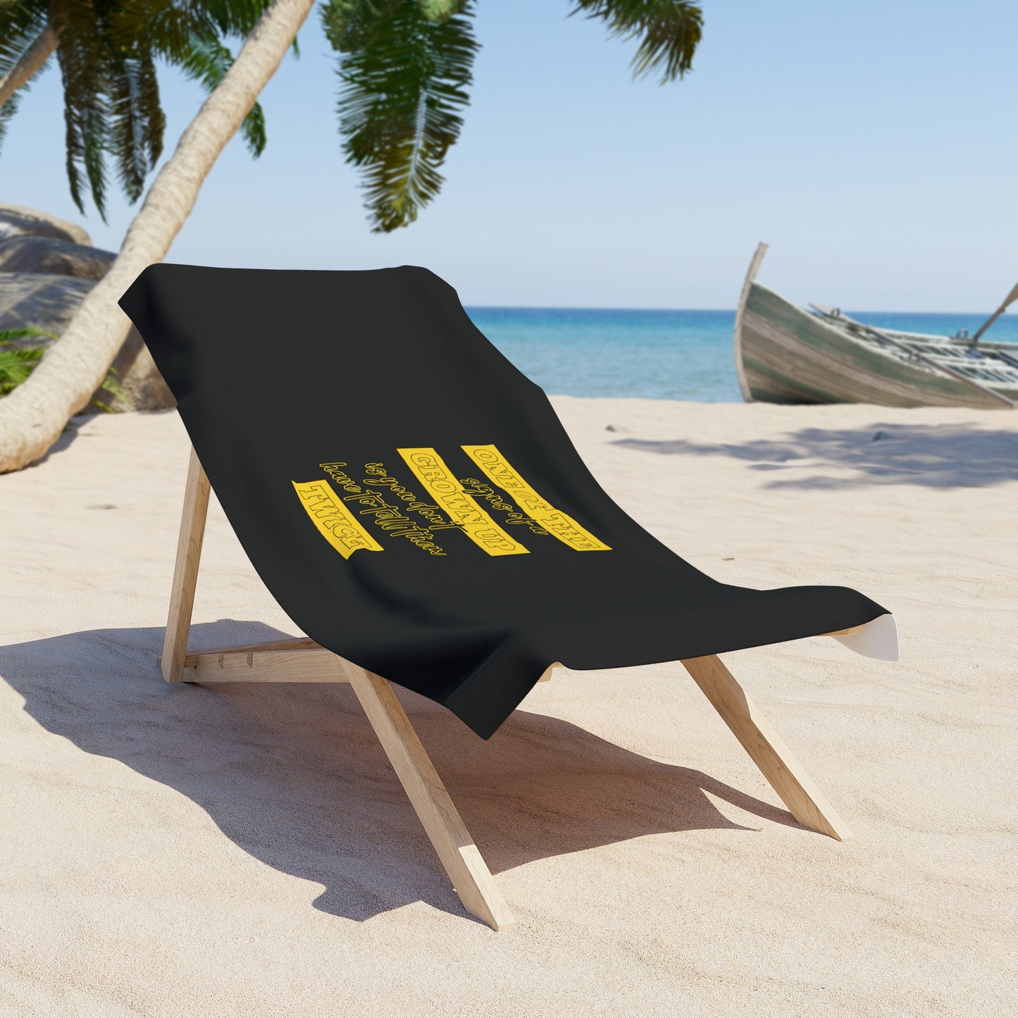 Black Beach Towel 30