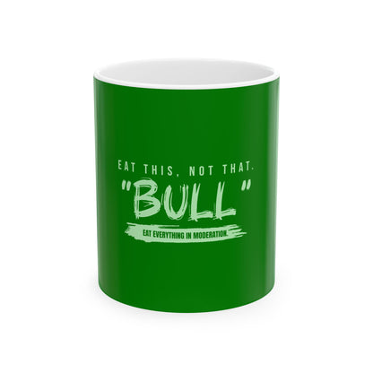 Green Ceramic Mug 11, (11oz, 15oz)