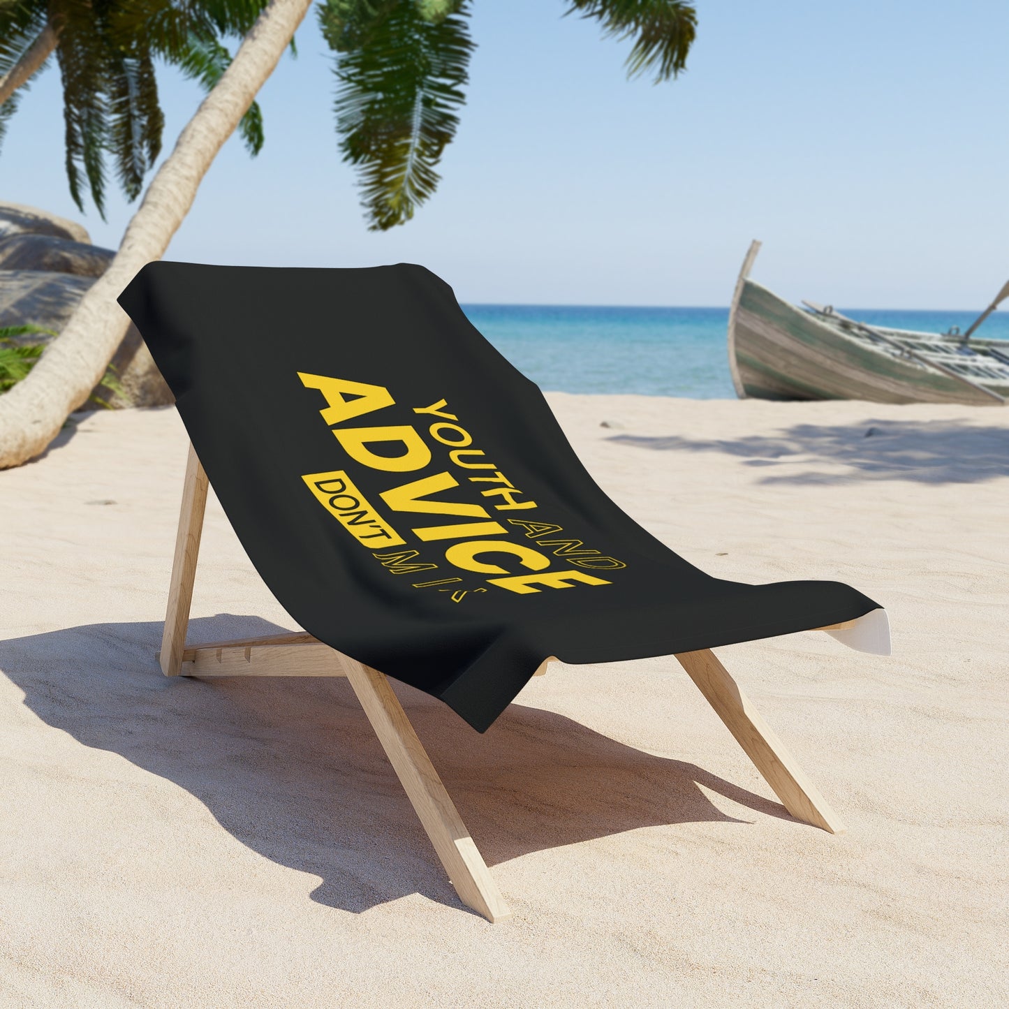 Black Beach Towel 25