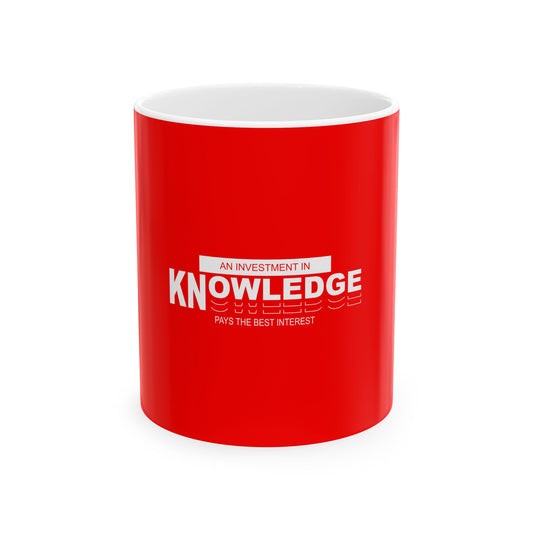 Red Ceramic Mug 33, (11oz, 15oz)