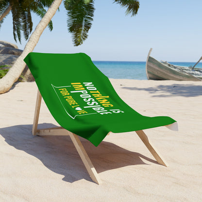 Green Beach Towel 47