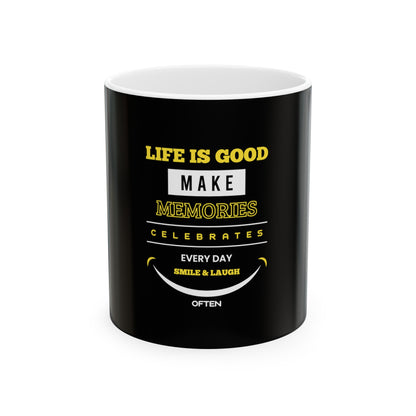 Black Ceramic Mug 6, (11oz, 15oz)