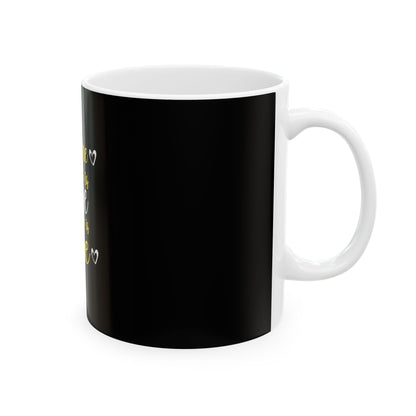 Black Ceramic Mug 64, (11oz, 15oz)