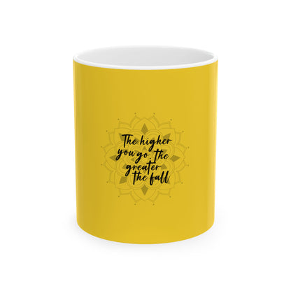 Yellow Ceramic Mug 36, (11oz, 15oz)