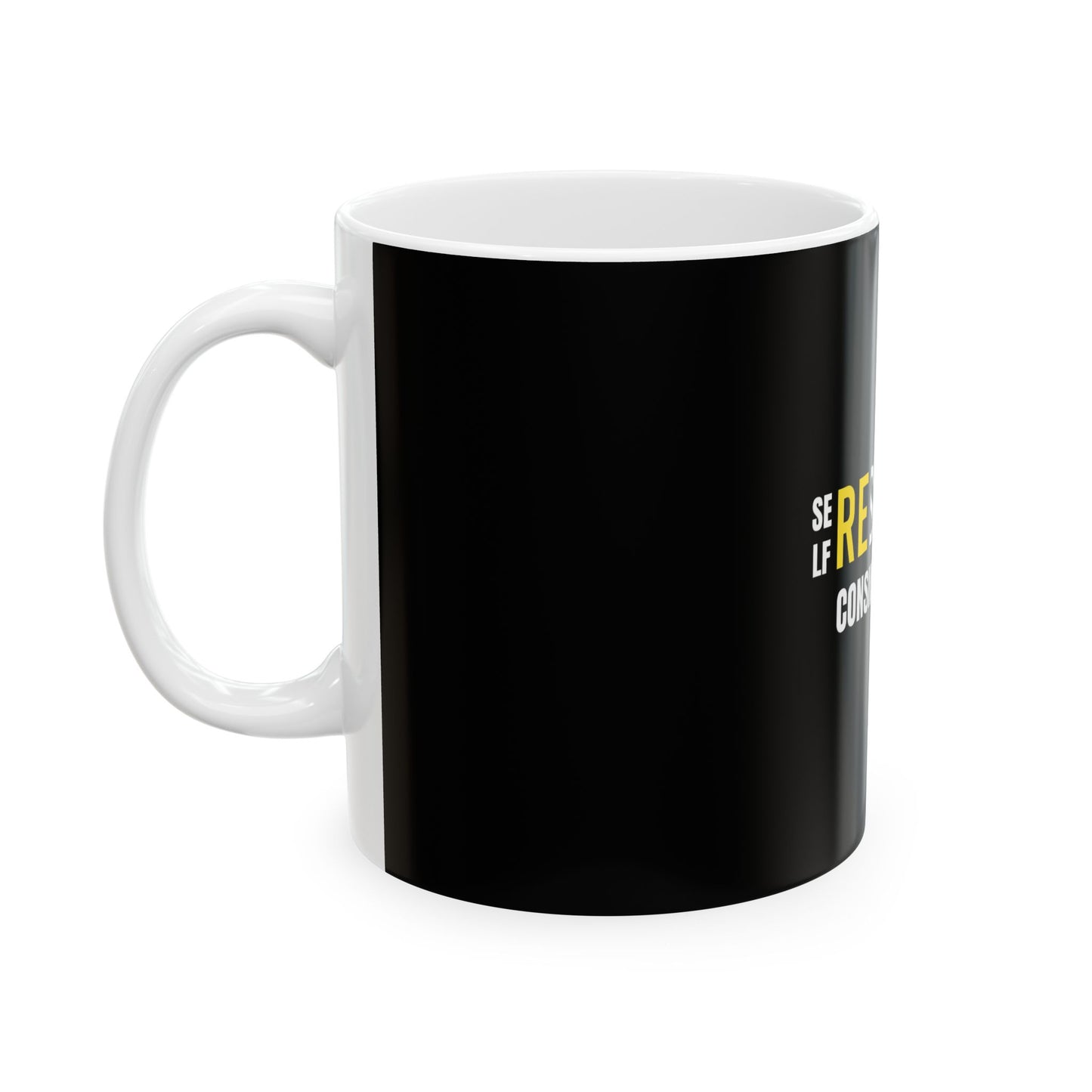 Black Ceramic Mug 69, (11oz, 15oz)