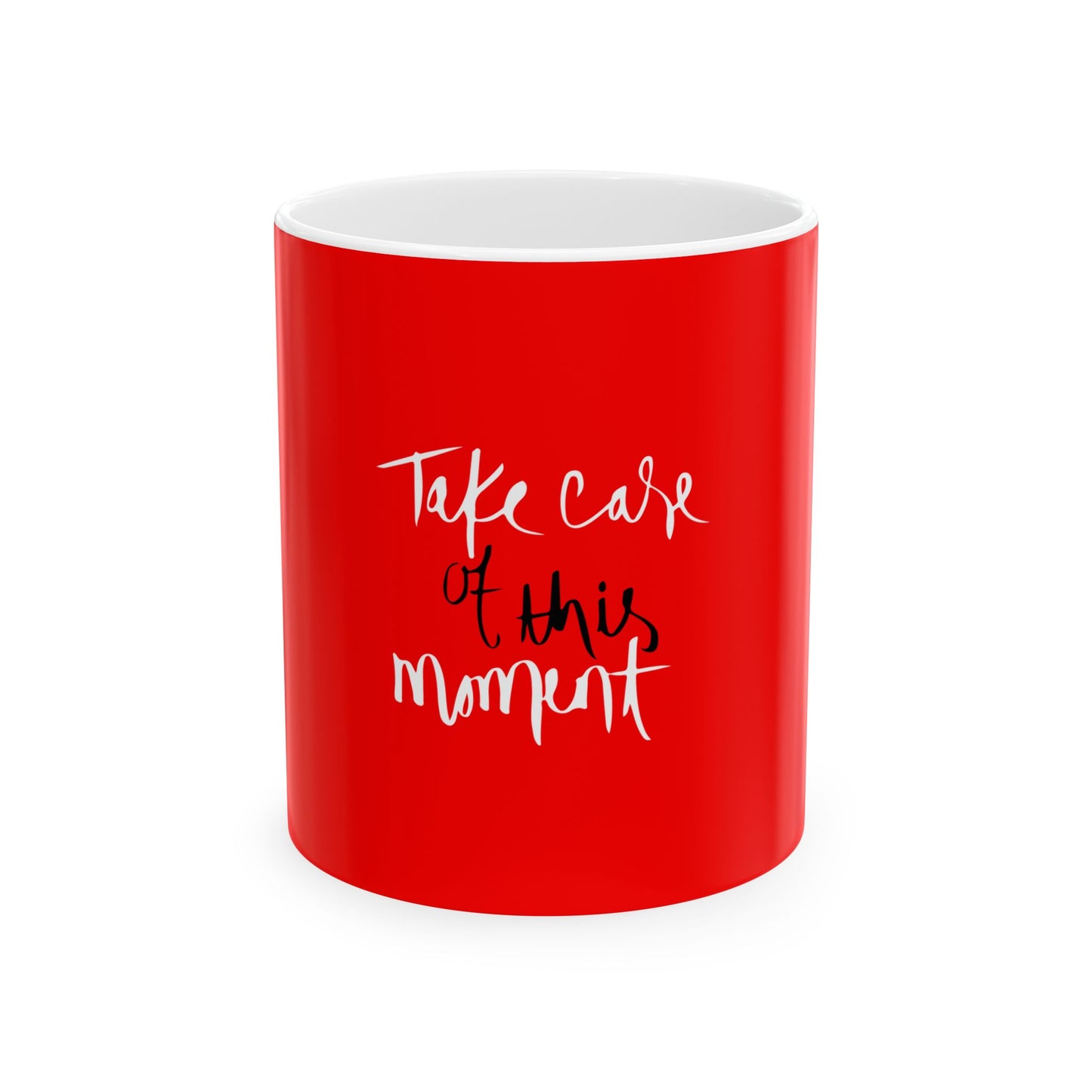 Red Ceramic Mug 57, (11oz, 15oz)