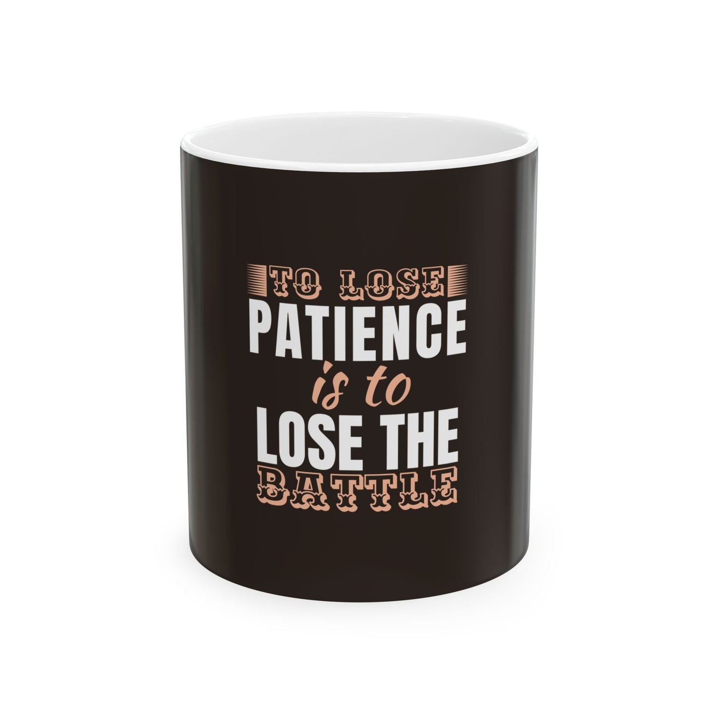 Brown Ceramic Mug 55, (11oz, 15oz)