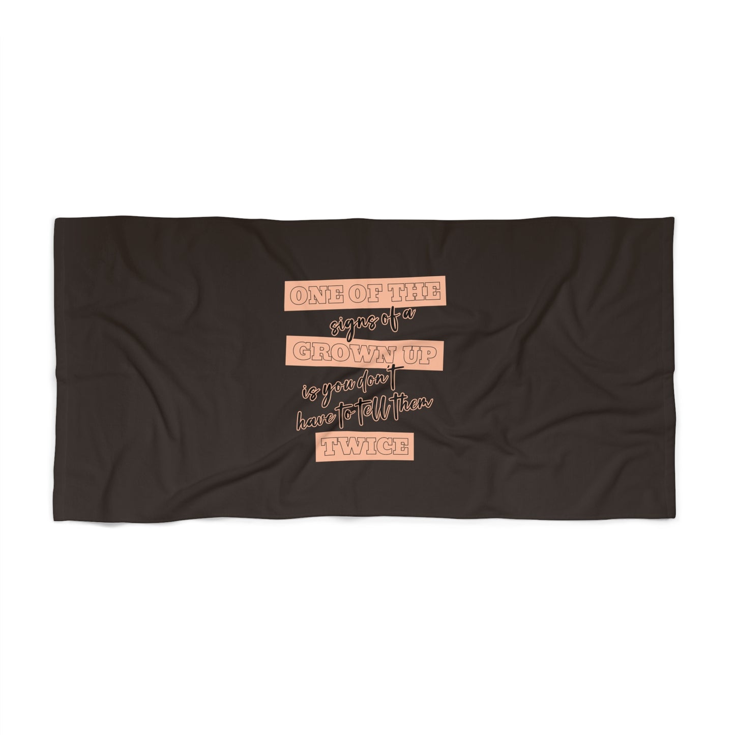 Brown Beach Towel 30