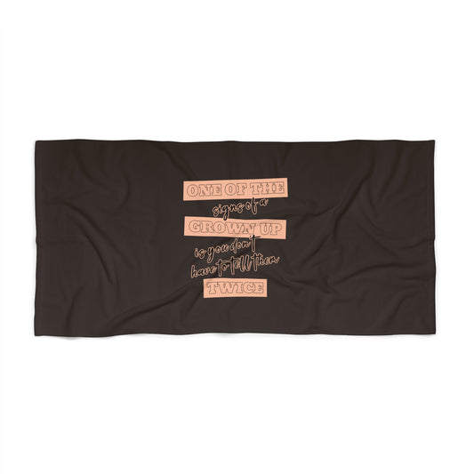 Brown Beach Towel 30