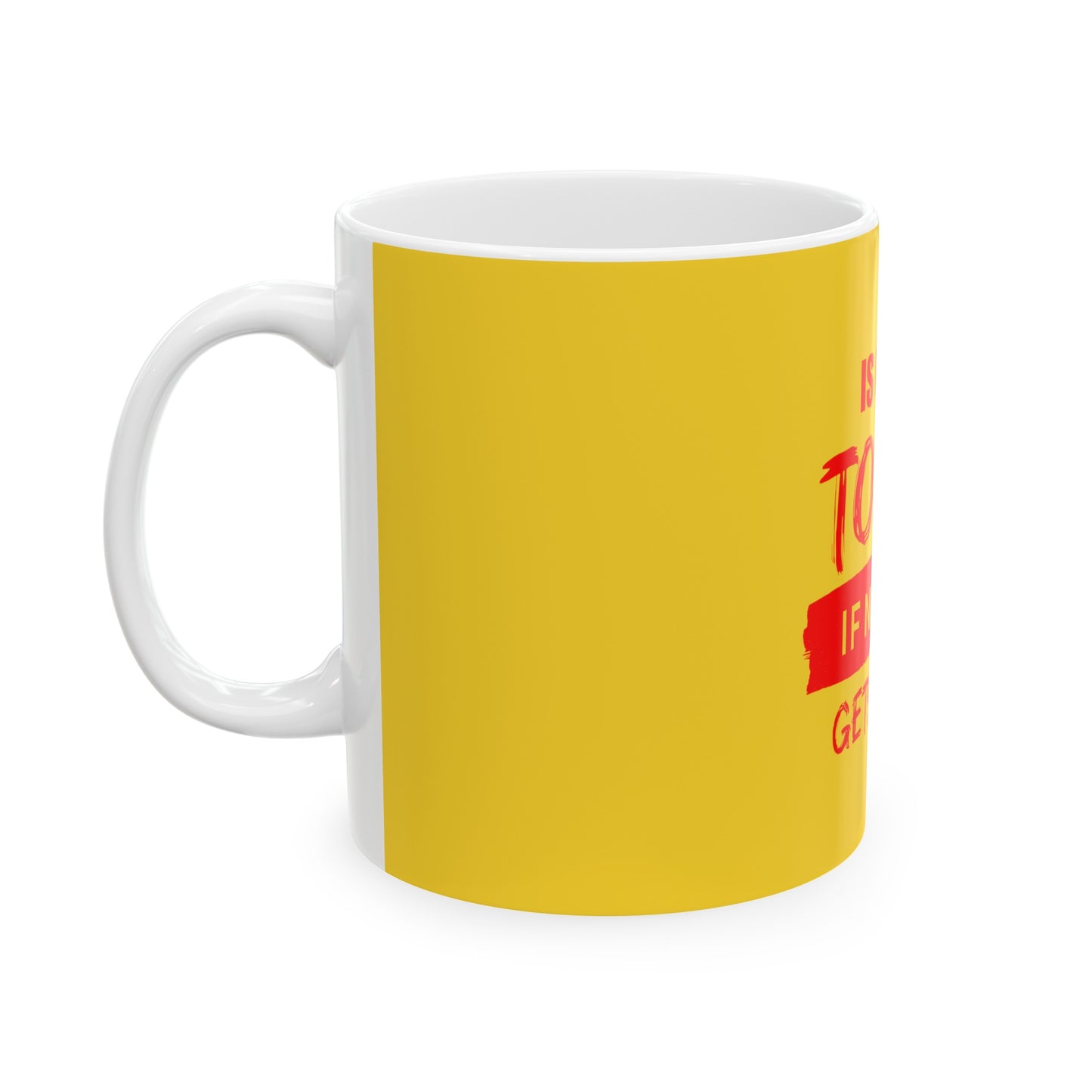 Yellow Ceramic Mug 8, (11oz, 15oz)