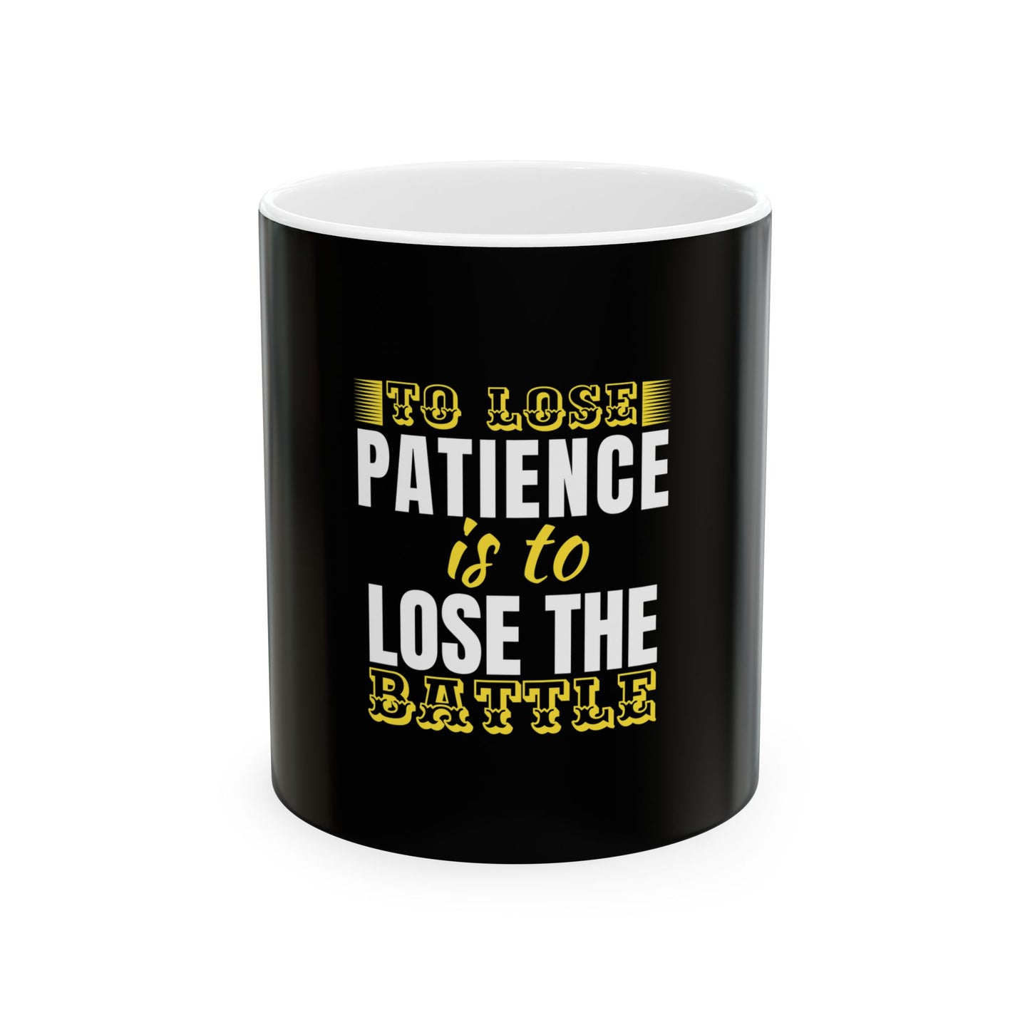 Black Ceramic Mug 55, (11oz, 15oz)