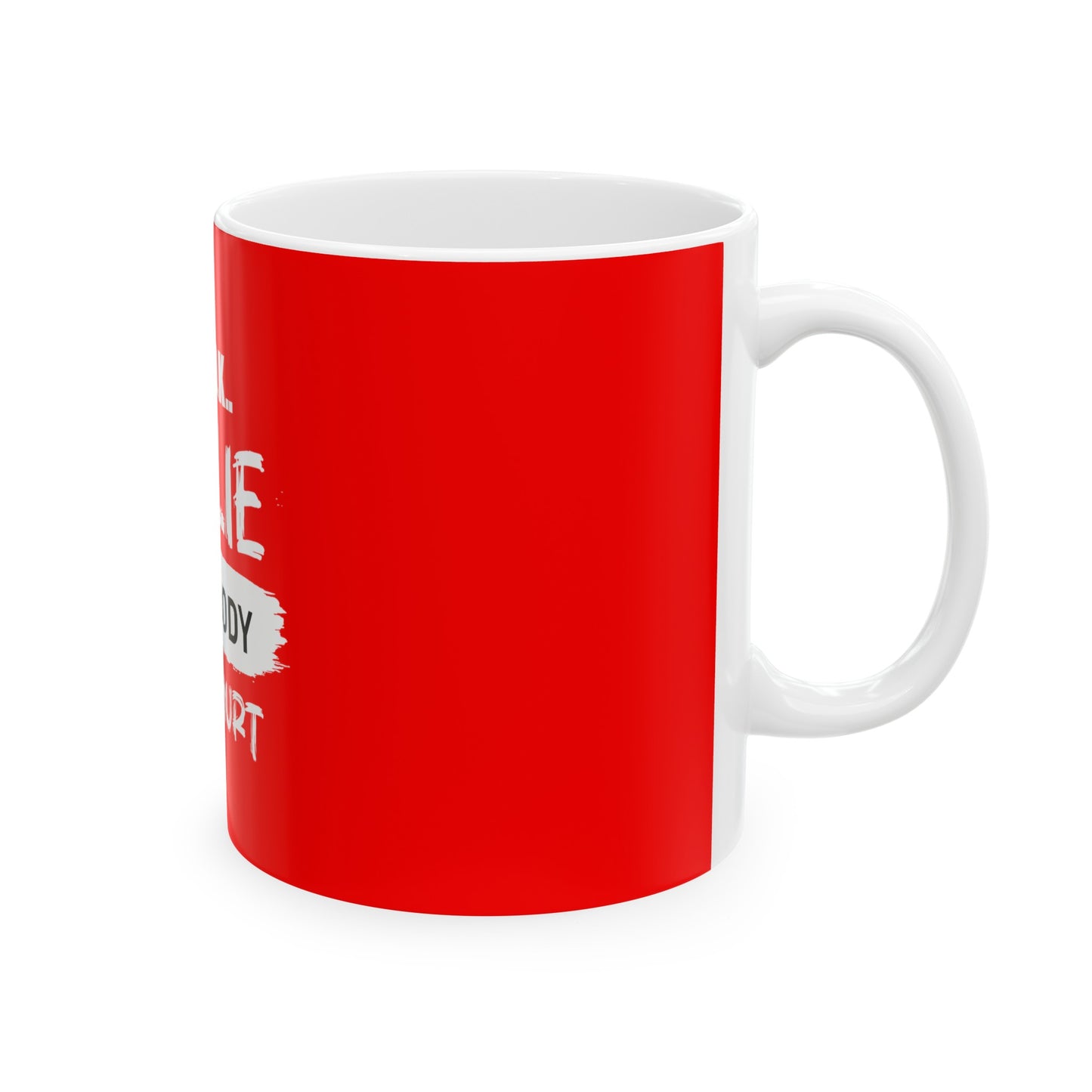 Red Ceramic Mug 8, (11oz, 15oz)