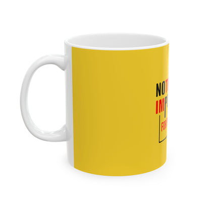 Yellow Ceramic Mug 59, (11oz, 15oz)